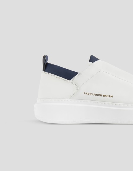 WEMBLEY SLIP-ON MAN WHITE BLUE