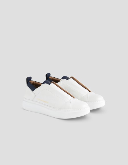 WEMBLEY SLIP-ON MAN WHITE BLUE