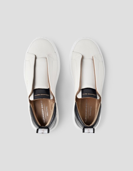 WEMBLEY SLIP-ON WOMAN WHITE BLACK