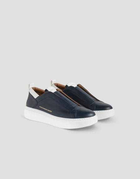 WEMBLEY SLIP-ON MAN BLUE WHITE